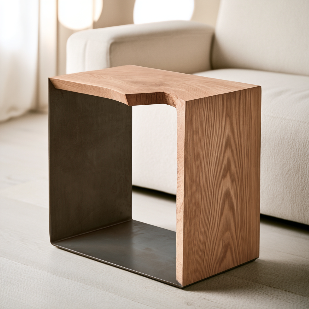 Mesa de Apoio Nexo | Carvalho | Ferro